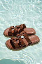 Livia Sun Mules - Camel