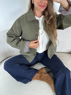 Chaqueta trench Edith de algodón Liberty caqui