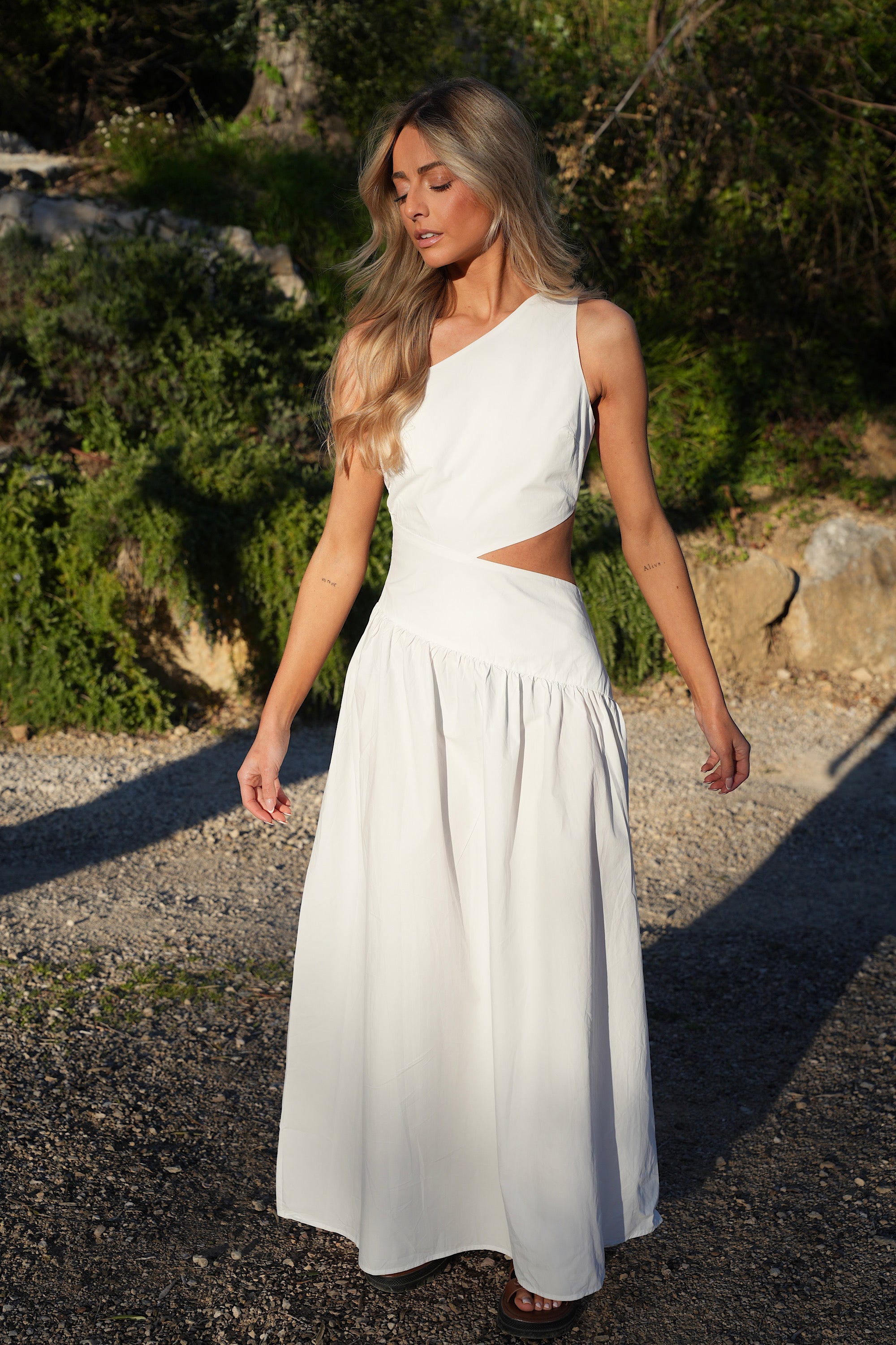 Robe Longue Émeline - Blanche