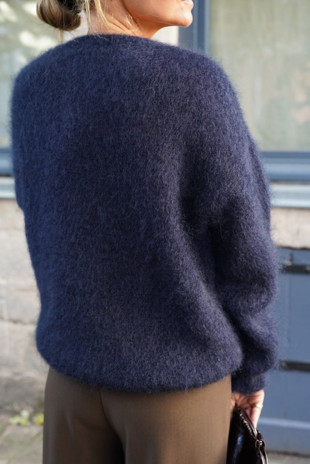 Maurice Navy Mohair Jumper