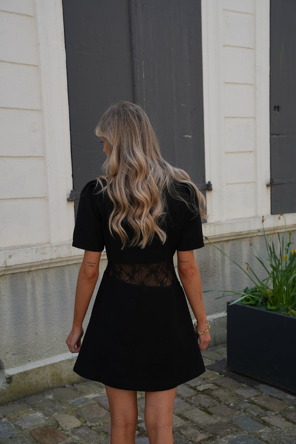 Robe Dentelle Castille - Noire