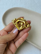 Vintage Scarf Ring - Openwork Baroque Design