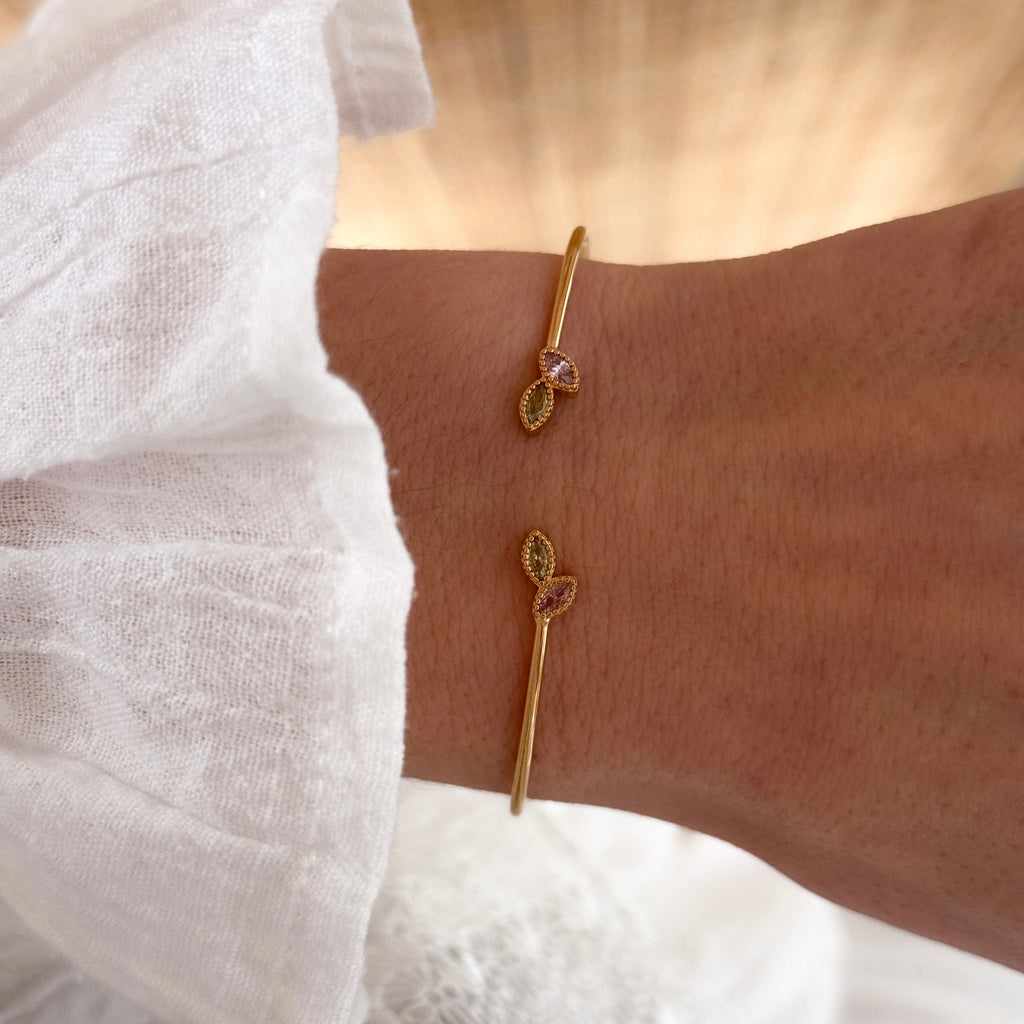 Brazalete Jasna - Chapado en Oro