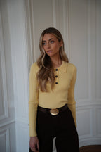 Jersey fino Marissa - Amarillo