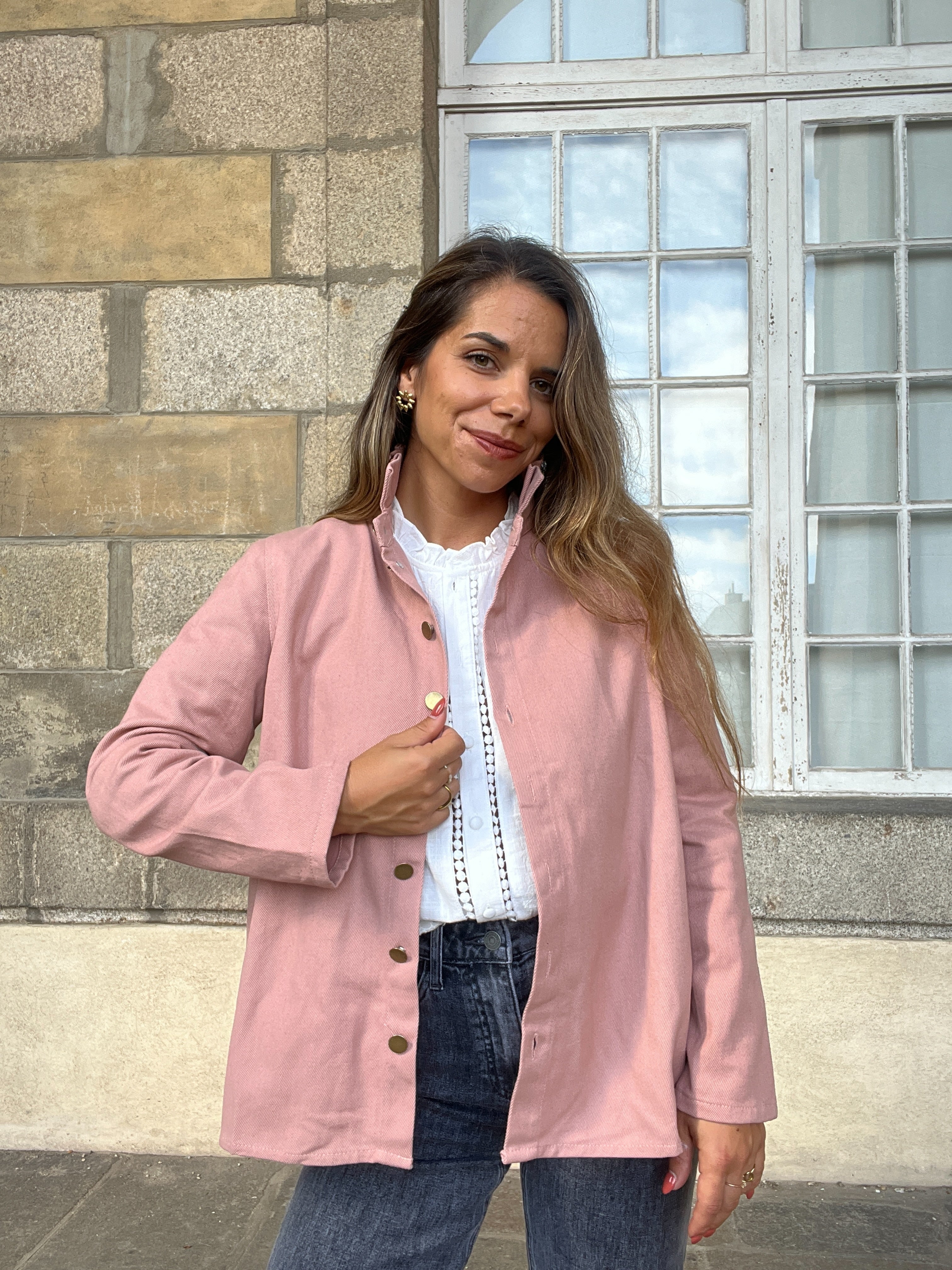 Chaqueta Vaquera Céleste Rosa Viejo
