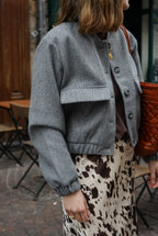 Bombers Jean Gris
