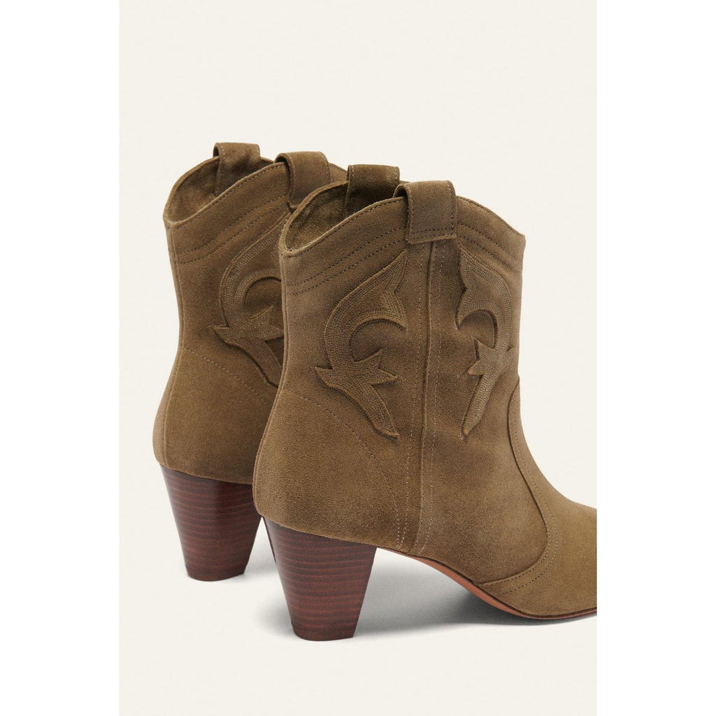 Casey Ankle Boots - Khaki - Women