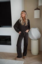 Veste Zippée Nina - Chocolat