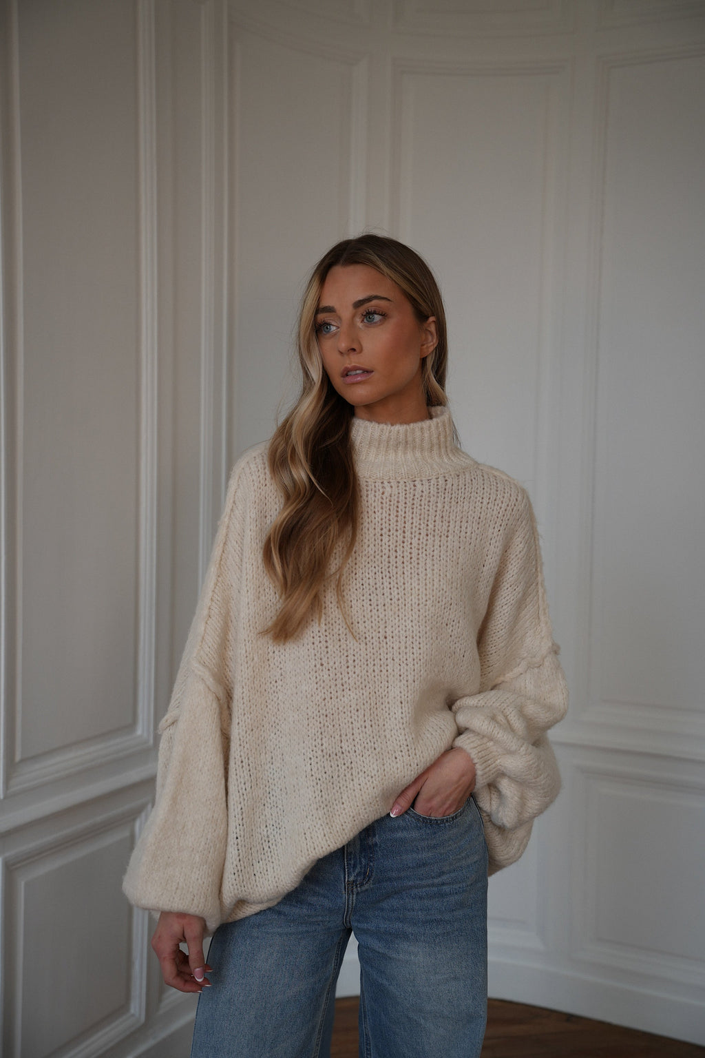 Jersey Suelto Liliane - Crema