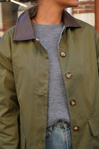 Veste Mi-Longue Constance Kaki