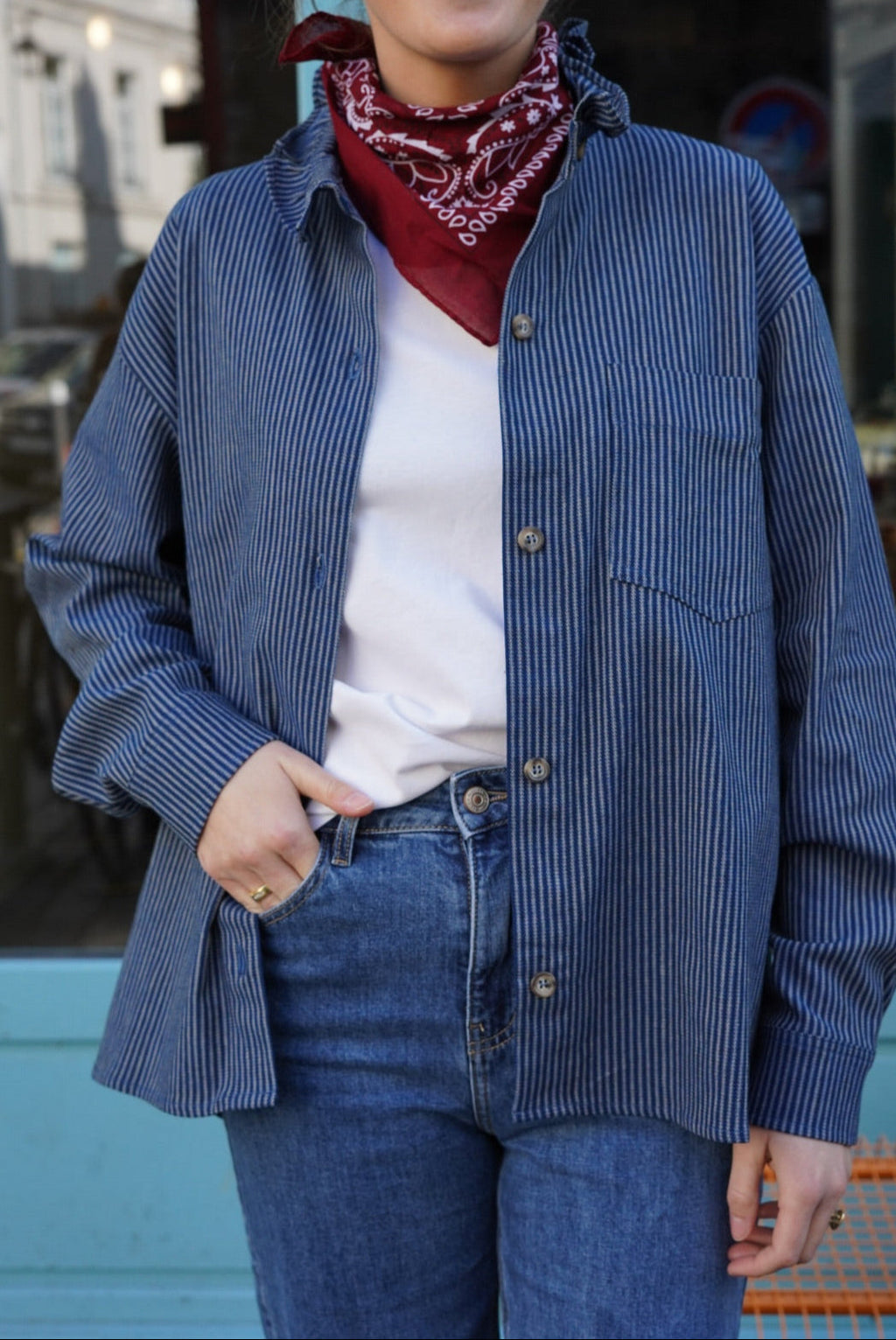 Sobrecamisa Lou Rayas Marino