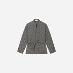 Belted Jacket - Ecru/Navy