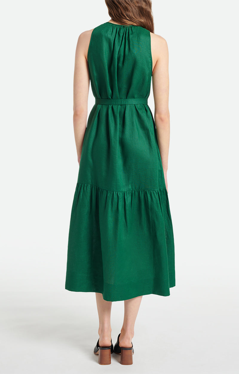 Romea Dress - Dark Green