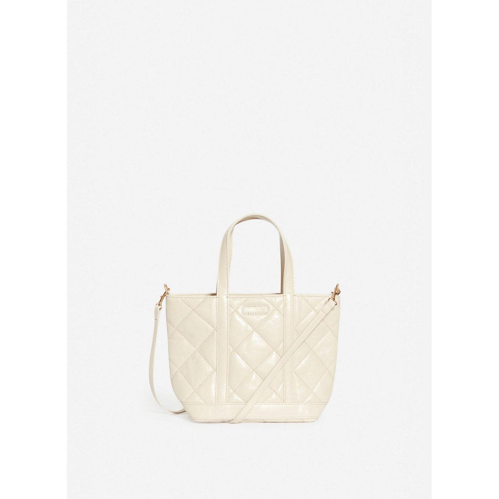 S Tote Bag In Quilted Leather - Sand