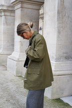 Veste Mi-Longue Agathe Kaki