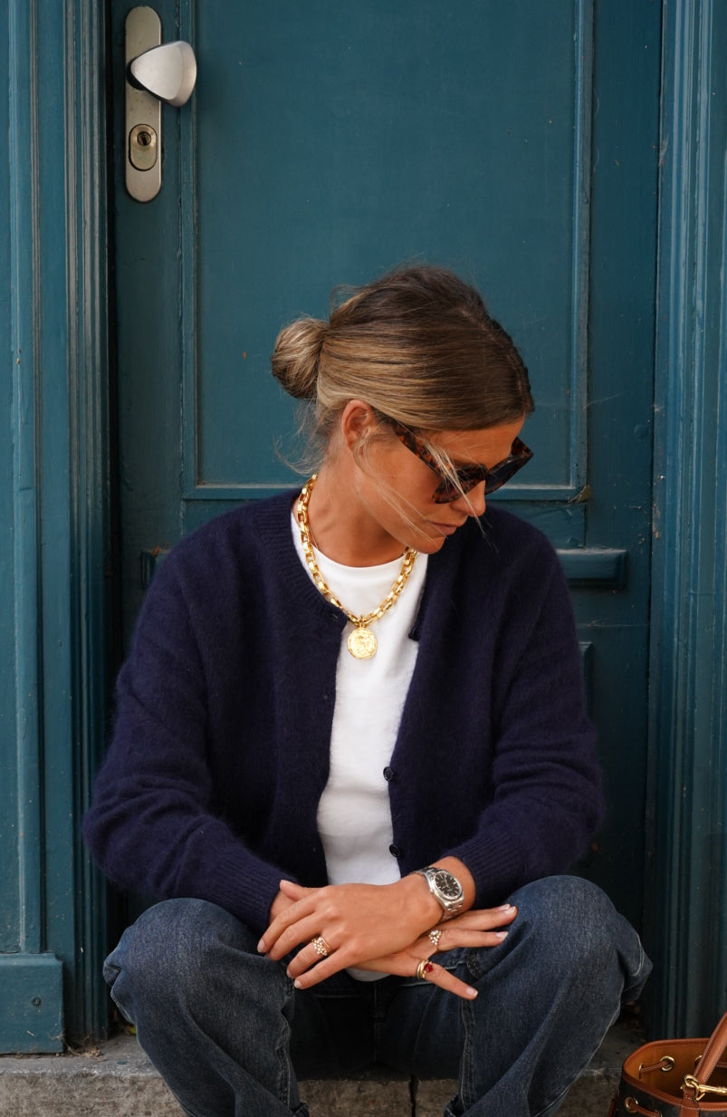 Gilet Ernest Angora Marine