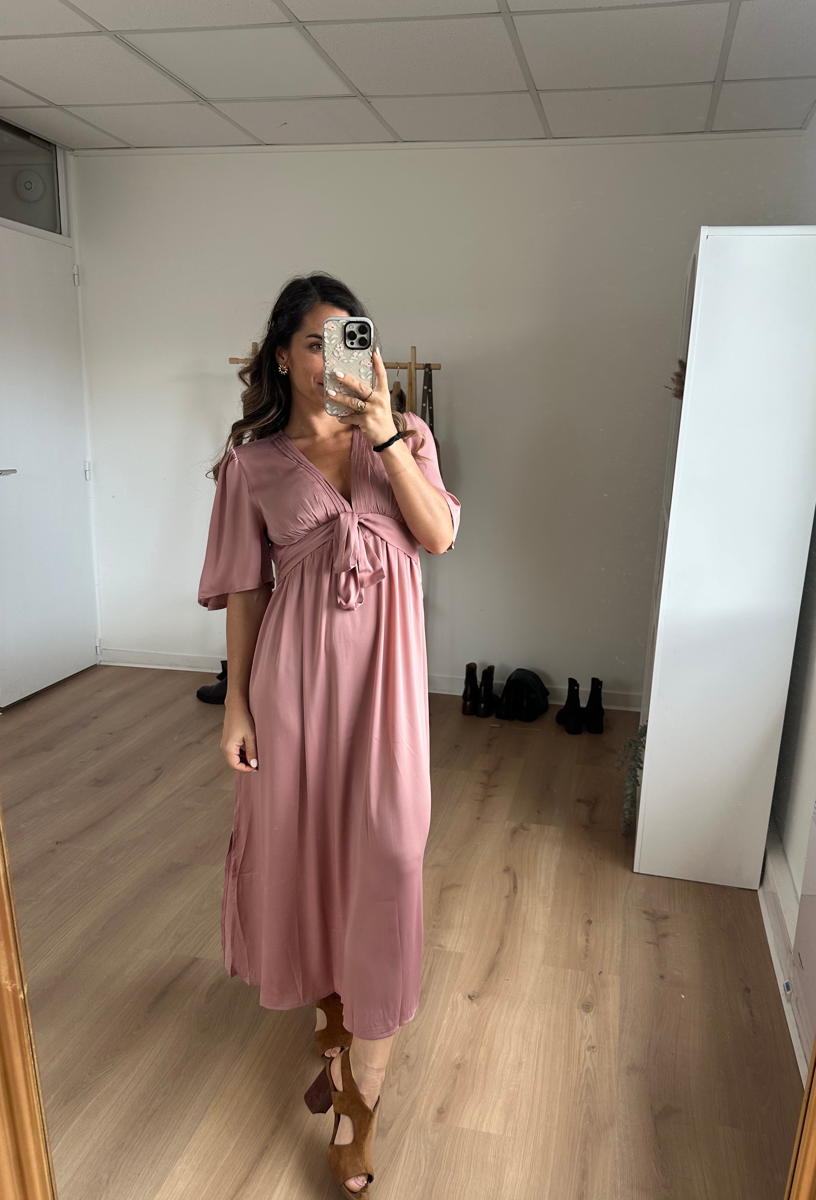 Suzy Long Dress Old Pink