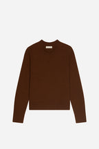 Round-Neck Jumper - Chocolate