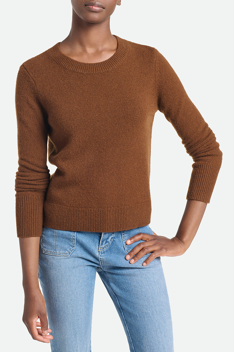 Round-Neck Jumper - Chocolate