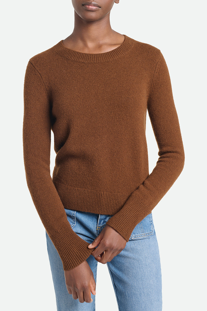Round-Neck Jumper - Chocolate