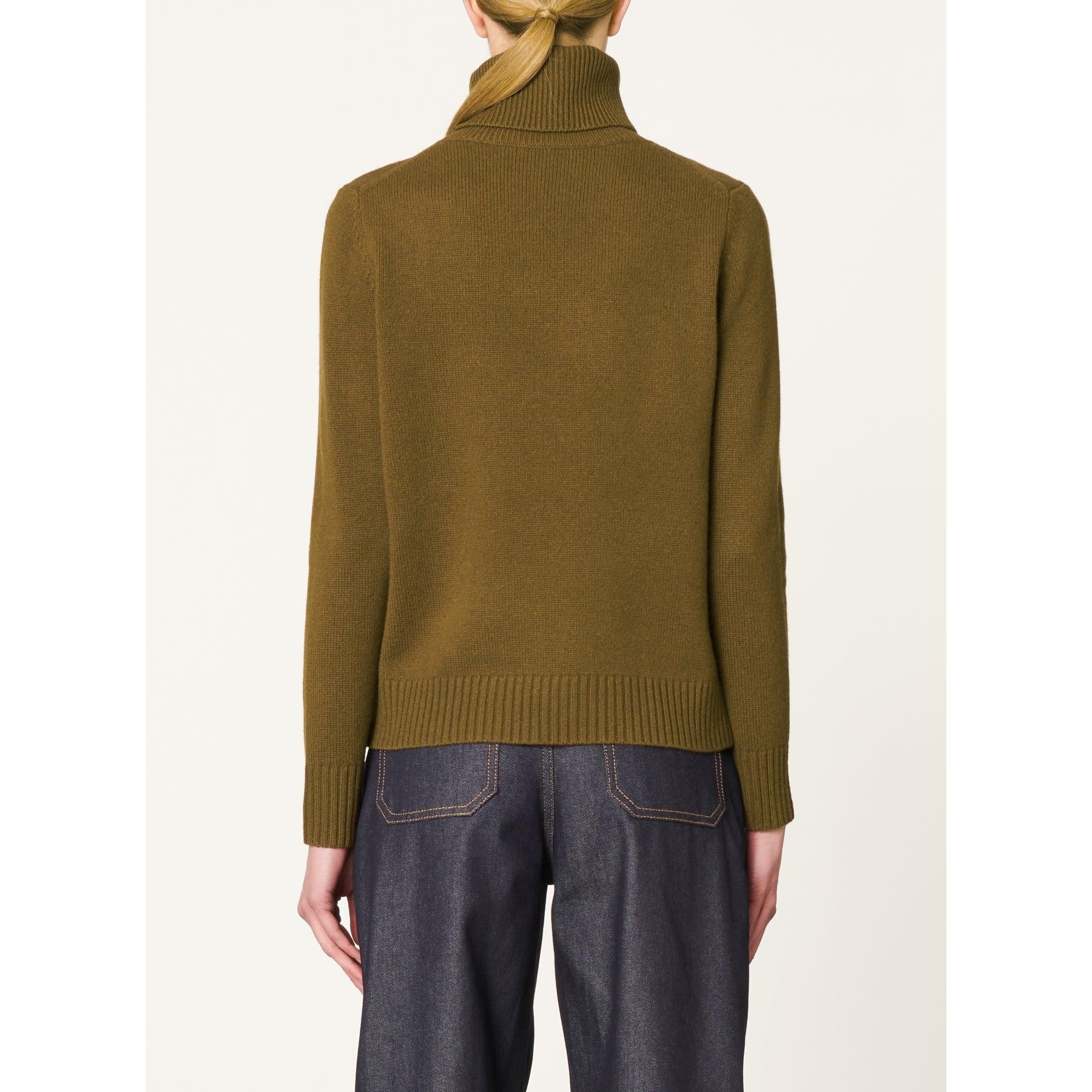Roll-Neck Jumper - Khaki