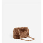 Bolso Nano Moon En Pelo Sintético - Taupe