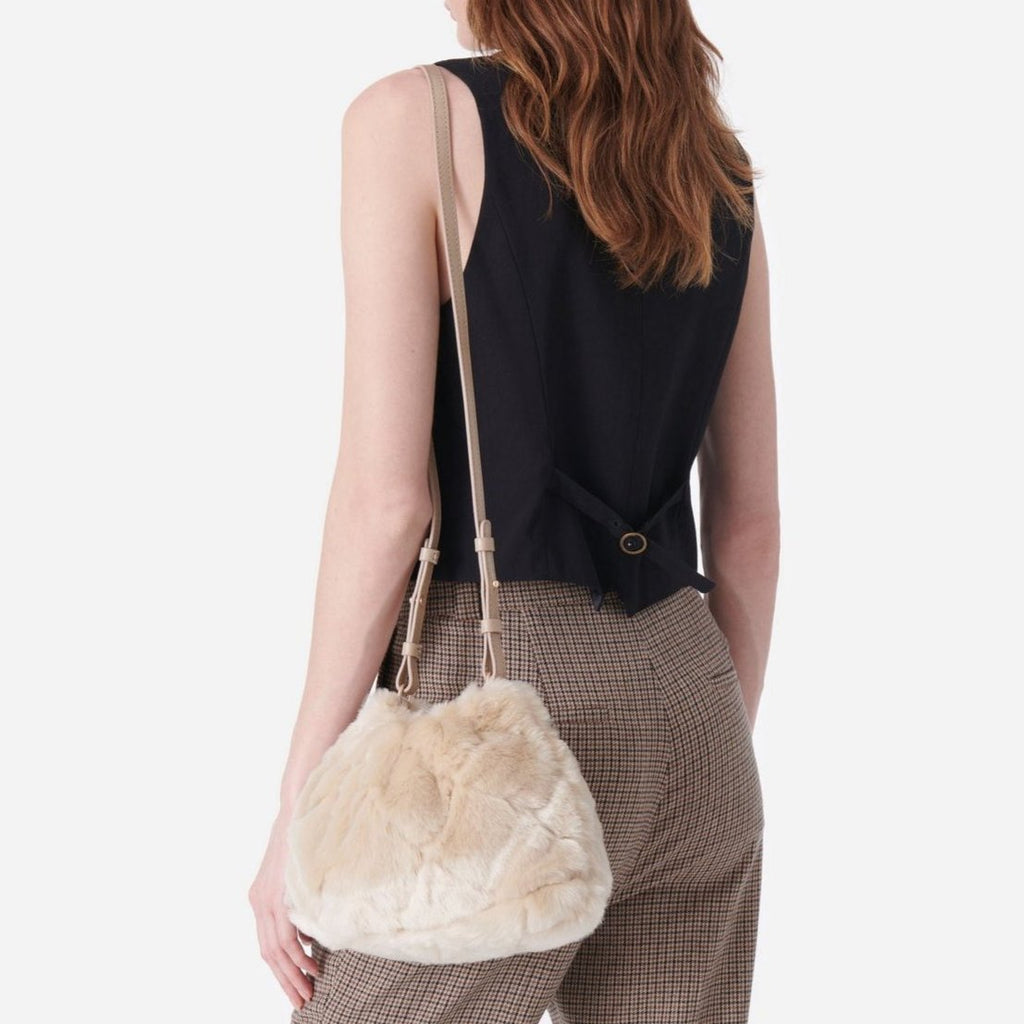 Bolso Monedero Moon en Piel Sintética - Beige