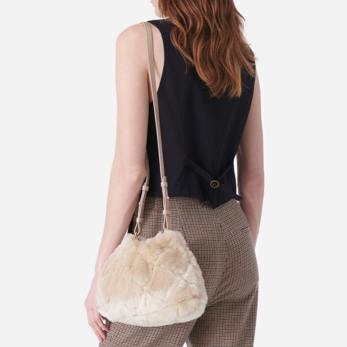 Bolso Monedero Moon en Piel Sintética - Beige