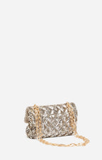 Vanessa Bruno - Sac Nano Moon À Sequins - Pale Gold
