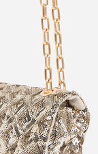 Vanessa Bruno - Sac Nano Moon À Sequins - Pale Gold