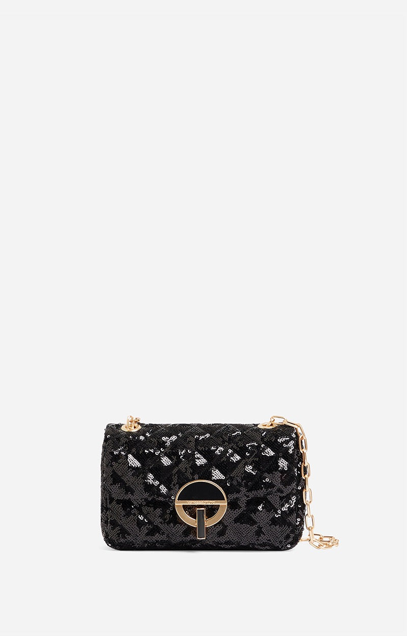 Nano Moon Sequin Bag - Black