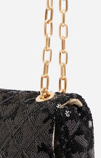 Nano Moon Sequin Bag - Black