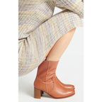Bottines En Cuir - Cognac