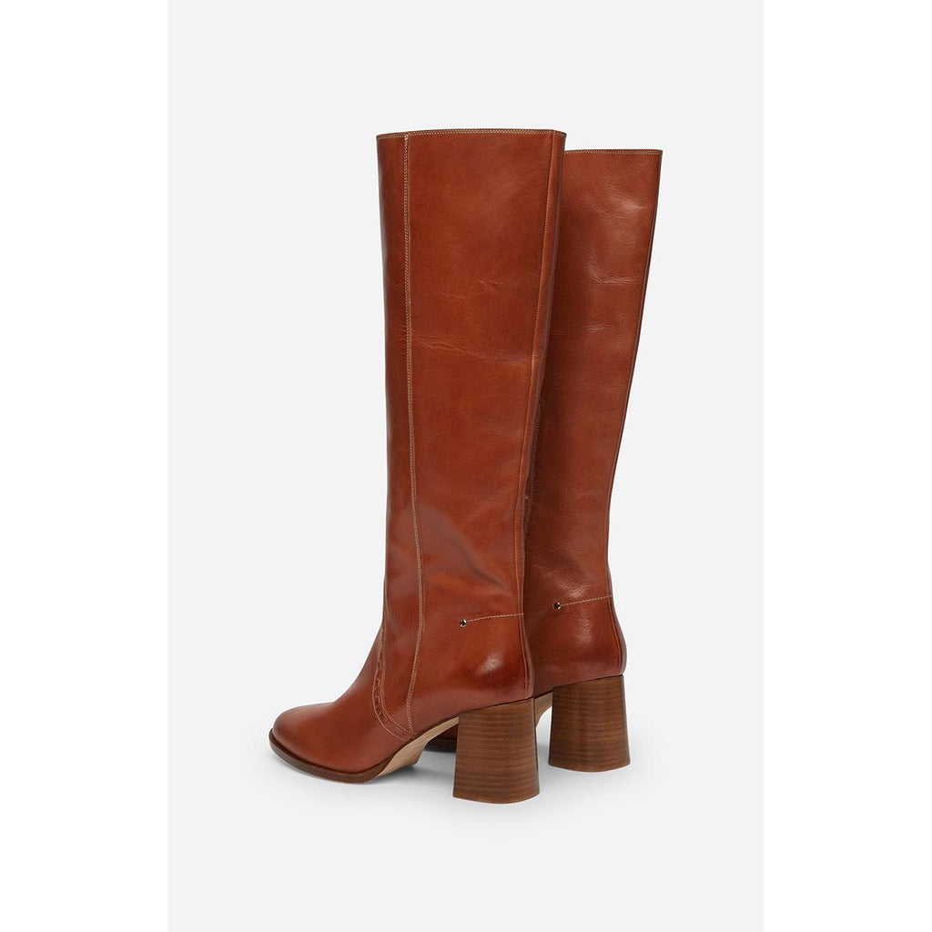 Bottes En Cuir - Cognac