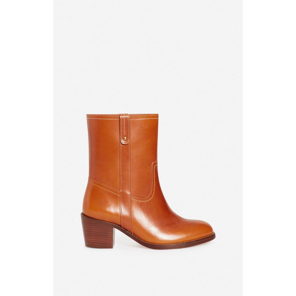 Bottines En Cuir À Tannage Végétal - Miel