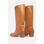 Bottes En Cuir À Tannage Végétal - Miel
