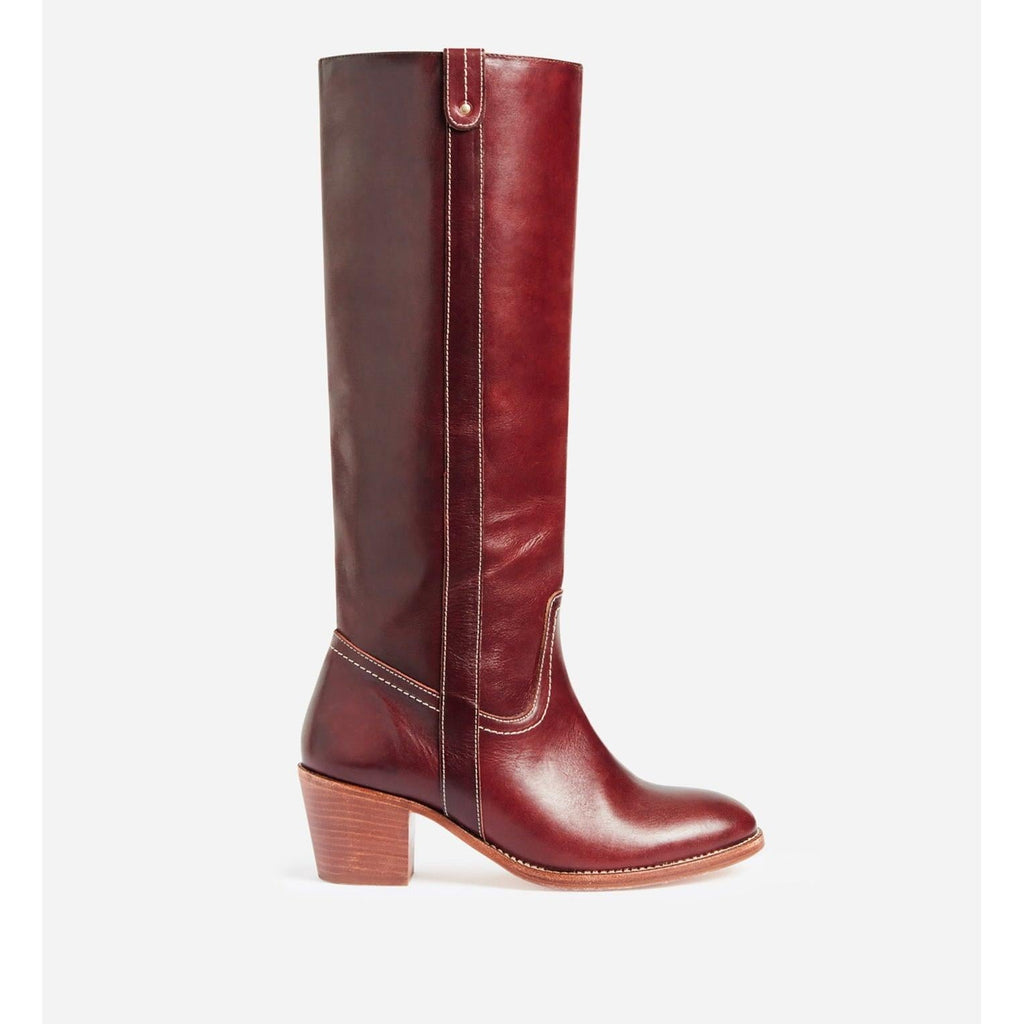 Bottes En Cuir À Tannage Végétal - Betterave