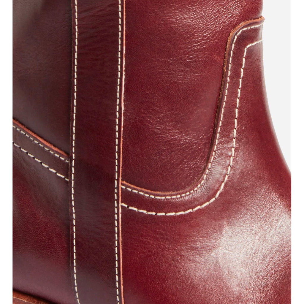 Bottes En Cuir À Tannage Végétal - Betterave