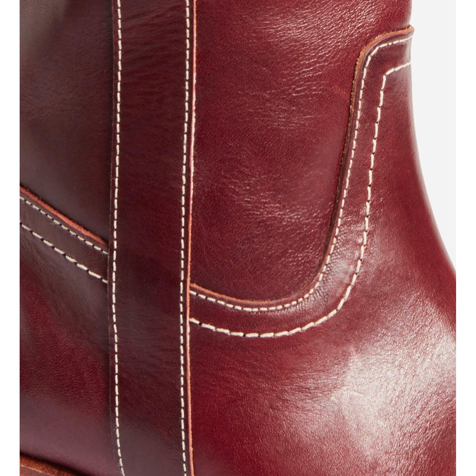 Bottes En Cuir À Tannage Végétal - Betterave