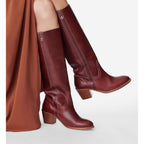 Bottes En Cuir À Tannage Végétal - Betterave