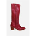 Botas de Cuero Curtido Vegetal - Frambuesa