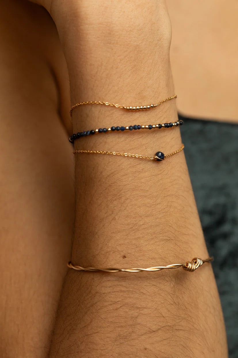 Queen Bracelet - Sapphire - Gold