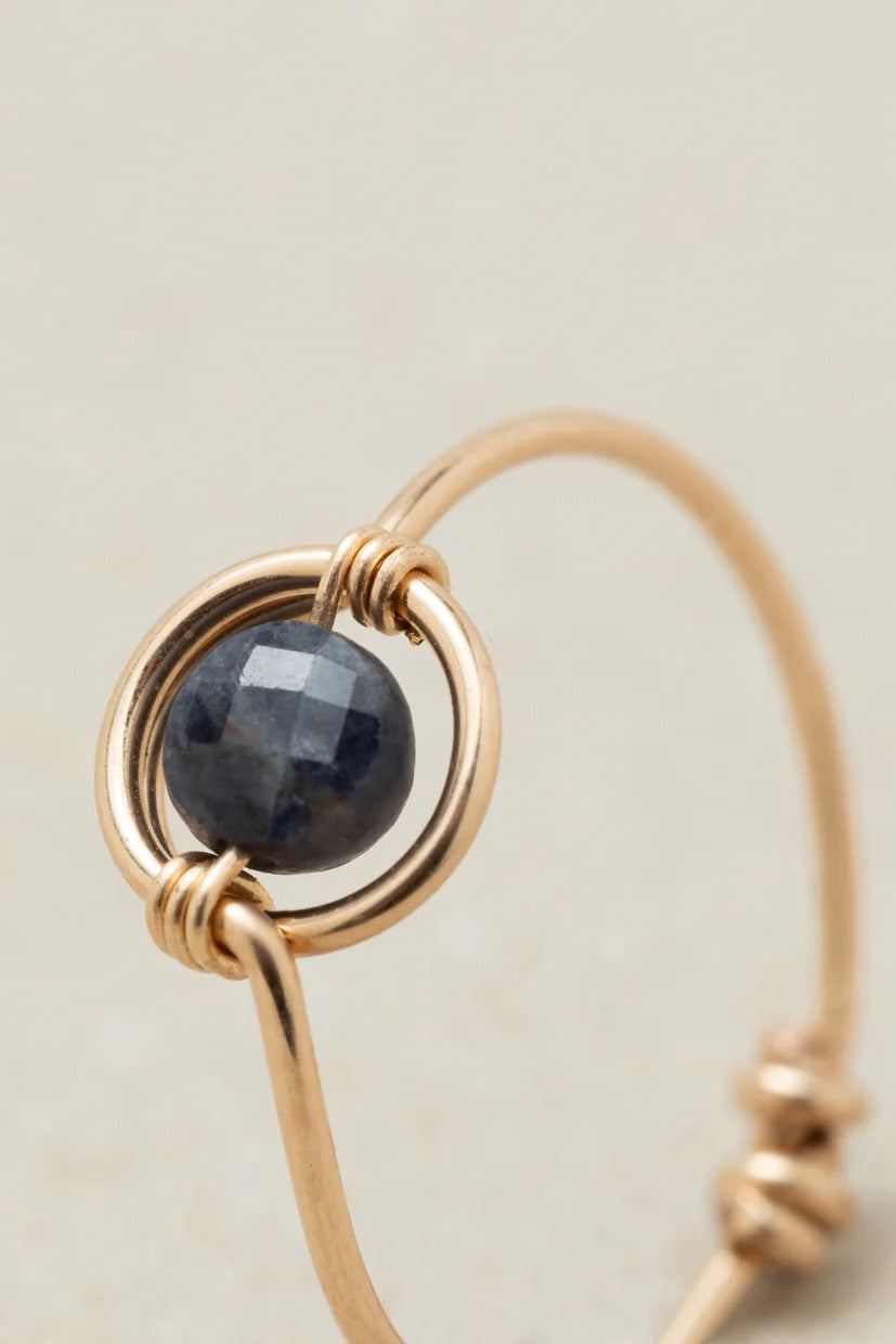 Swan Ring - Sapphire - Gold