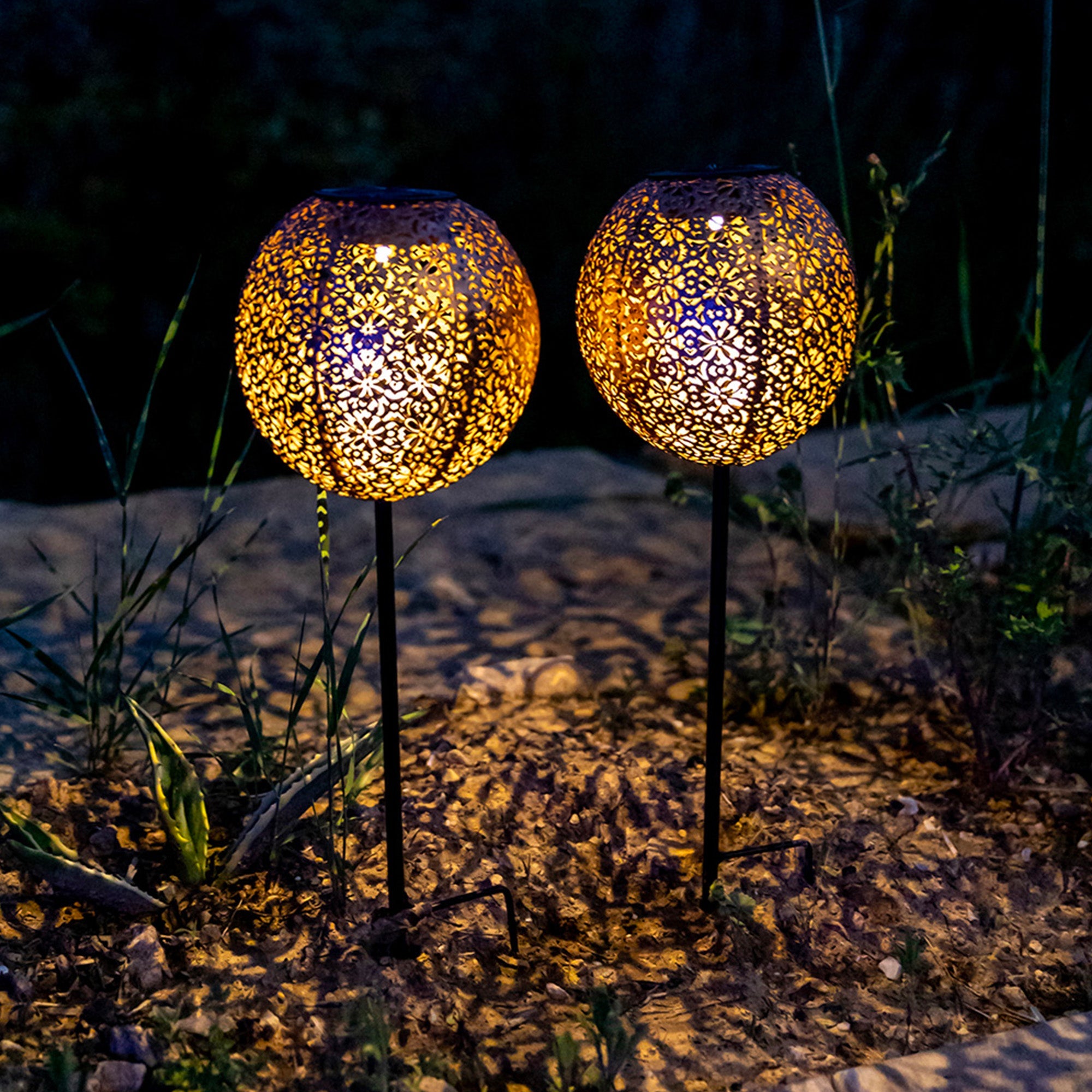 Agadir - Solar Beacon - Steel - Brown