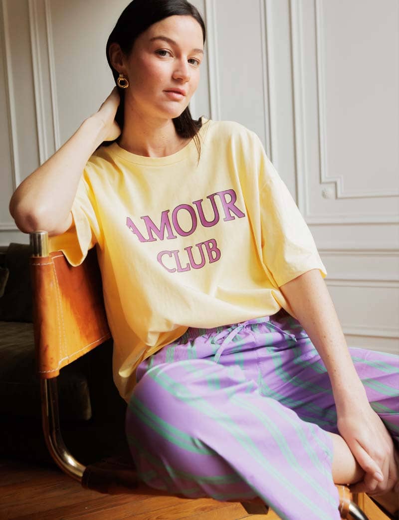Camiseta Amarilla Amour Club