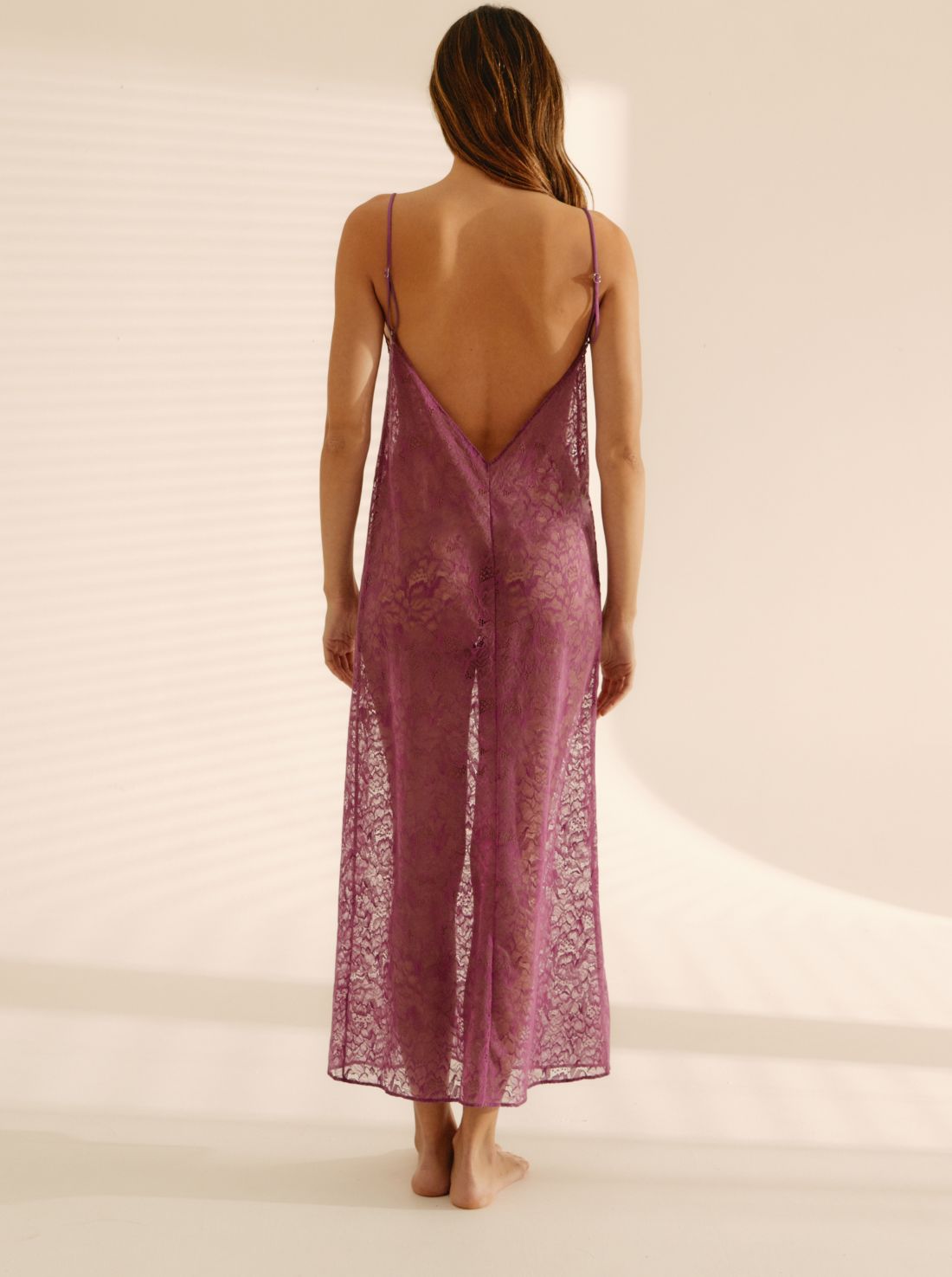 Robe Longue Dark Fuchsia
