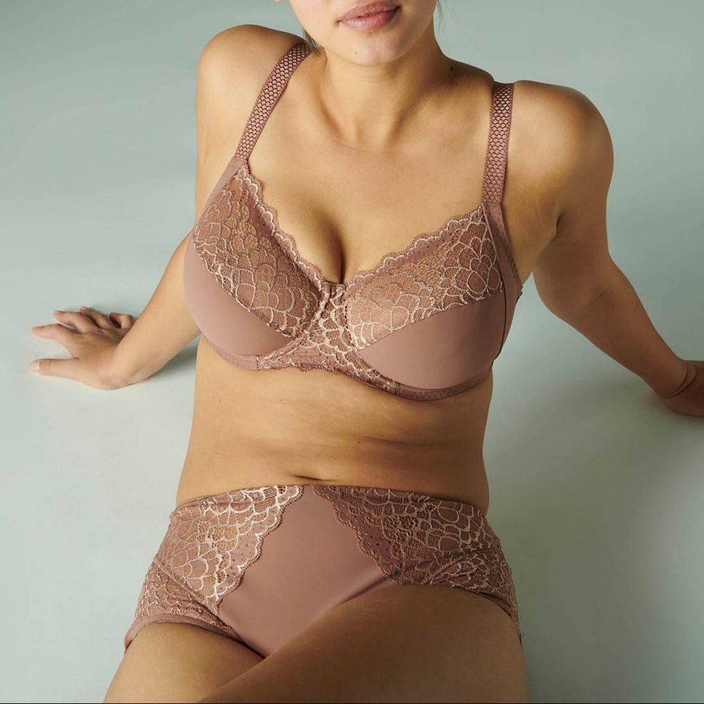 Soutien-Gorge Armature Bonnets Profonds Caresse - Brun Coco