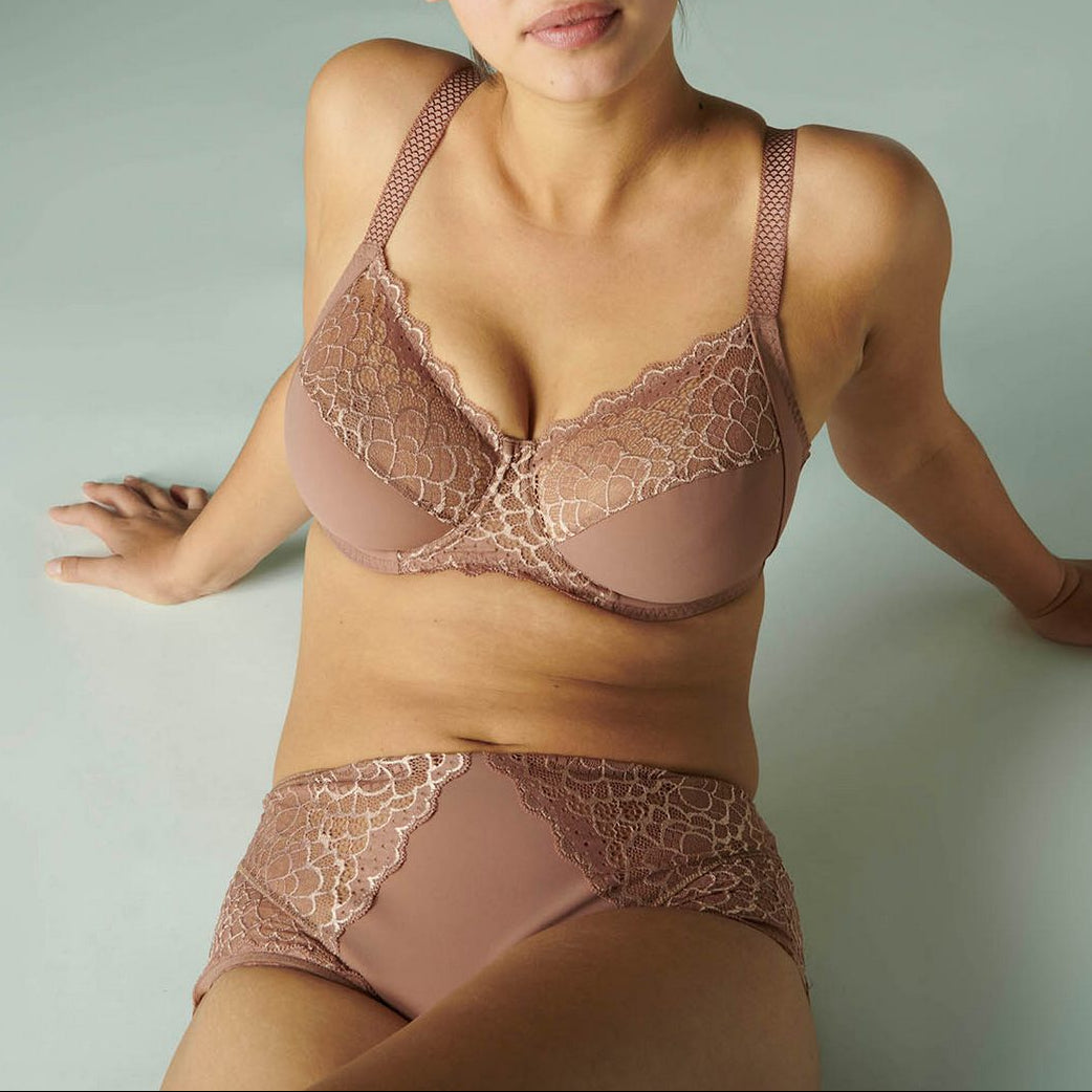 Soutien-Gorge Armature Bonnets Profonds Caresse - Brun Coco