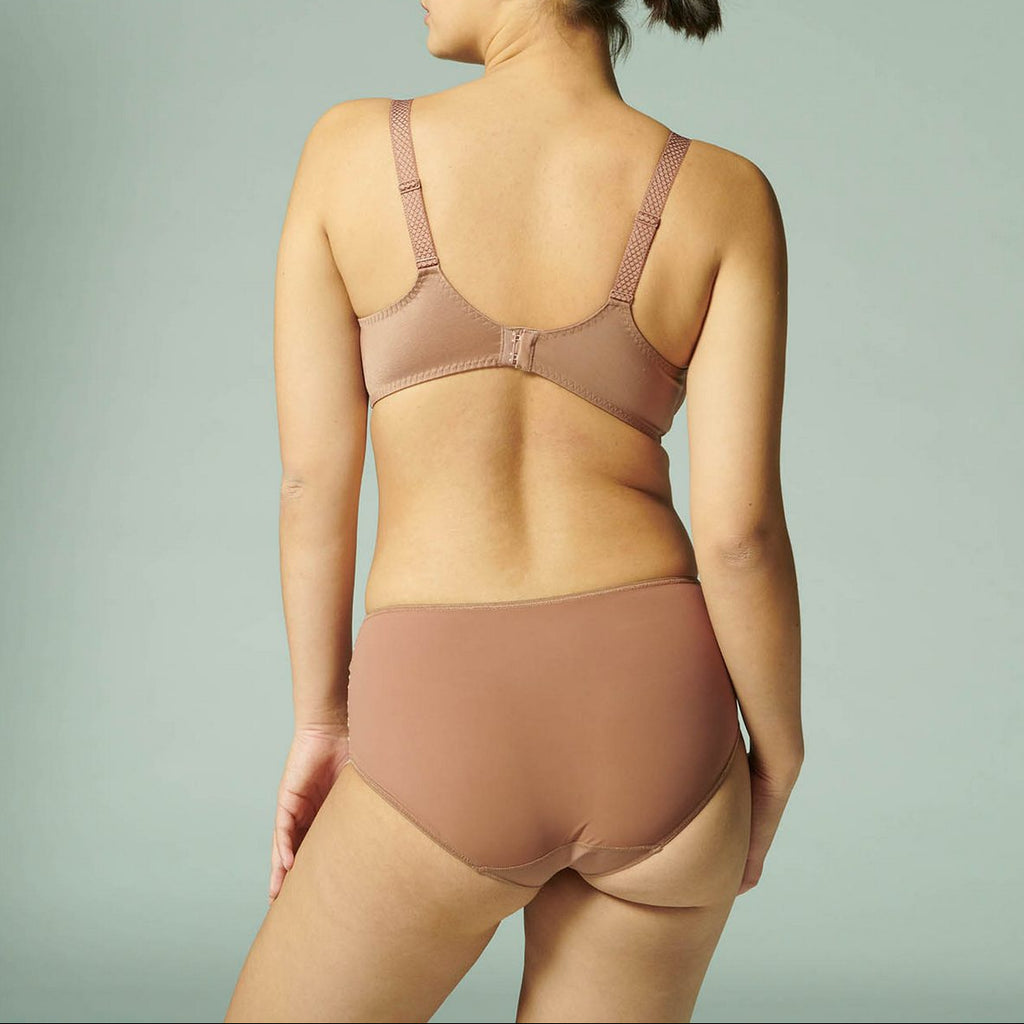 Soutien-Gorge Armature Bonnets Profonds Caresse - Brun Coco