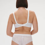 Wish Plunging Underwired Bra - Crystal White